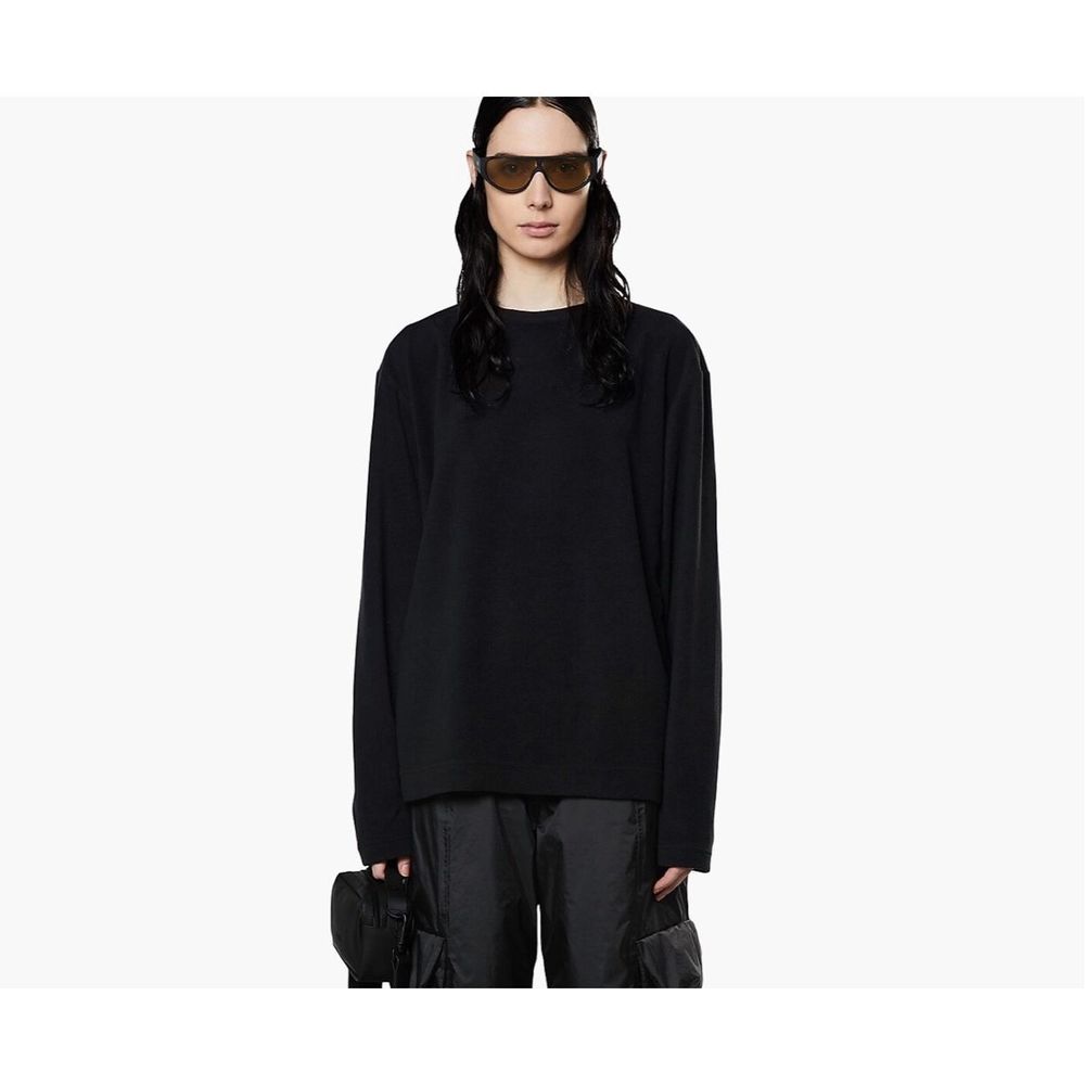 Rains Fleece Sweatshirt in Black Size L